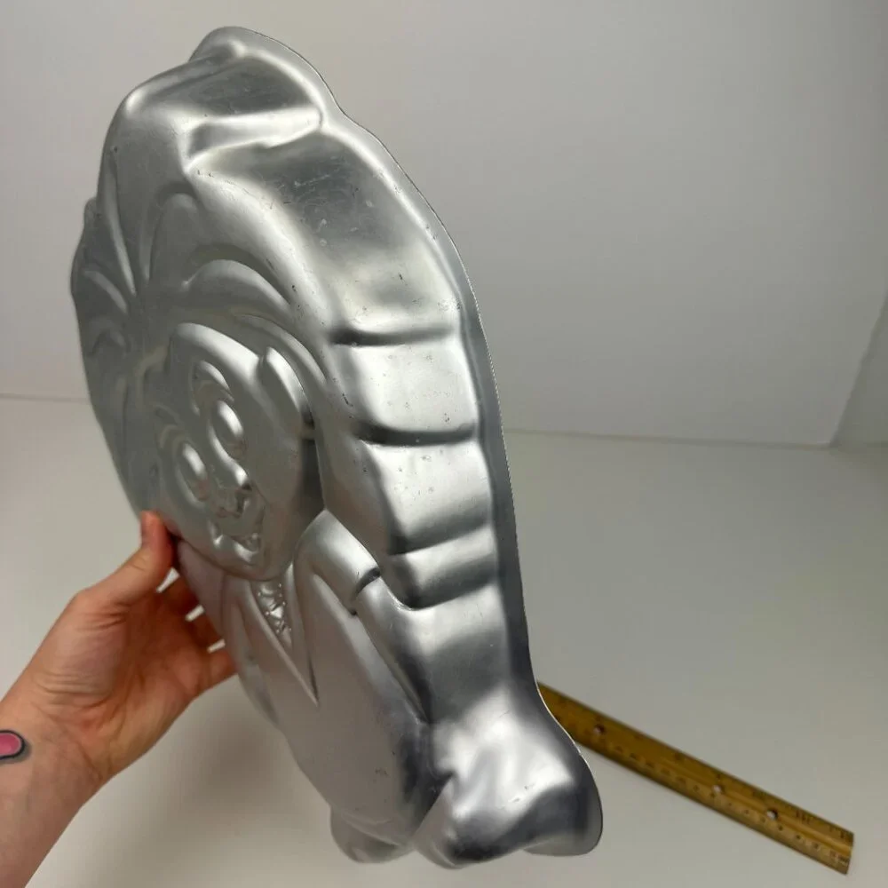 Vtg 1992 Wilton Aluminum Troll Pan‎ Shaped Character Metal Number 2105 6712 READ